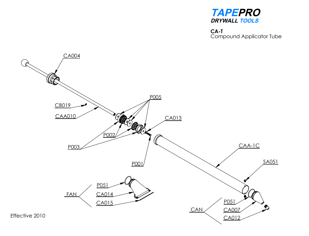 Tapepro - Compound Tube - RSO - Render & Drylining Supplies
