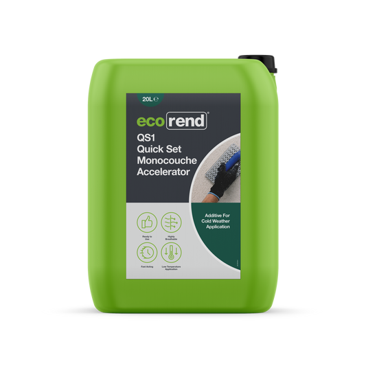 Ecorend QS1 Quick Set Monocouche Accelerator - 20ltr