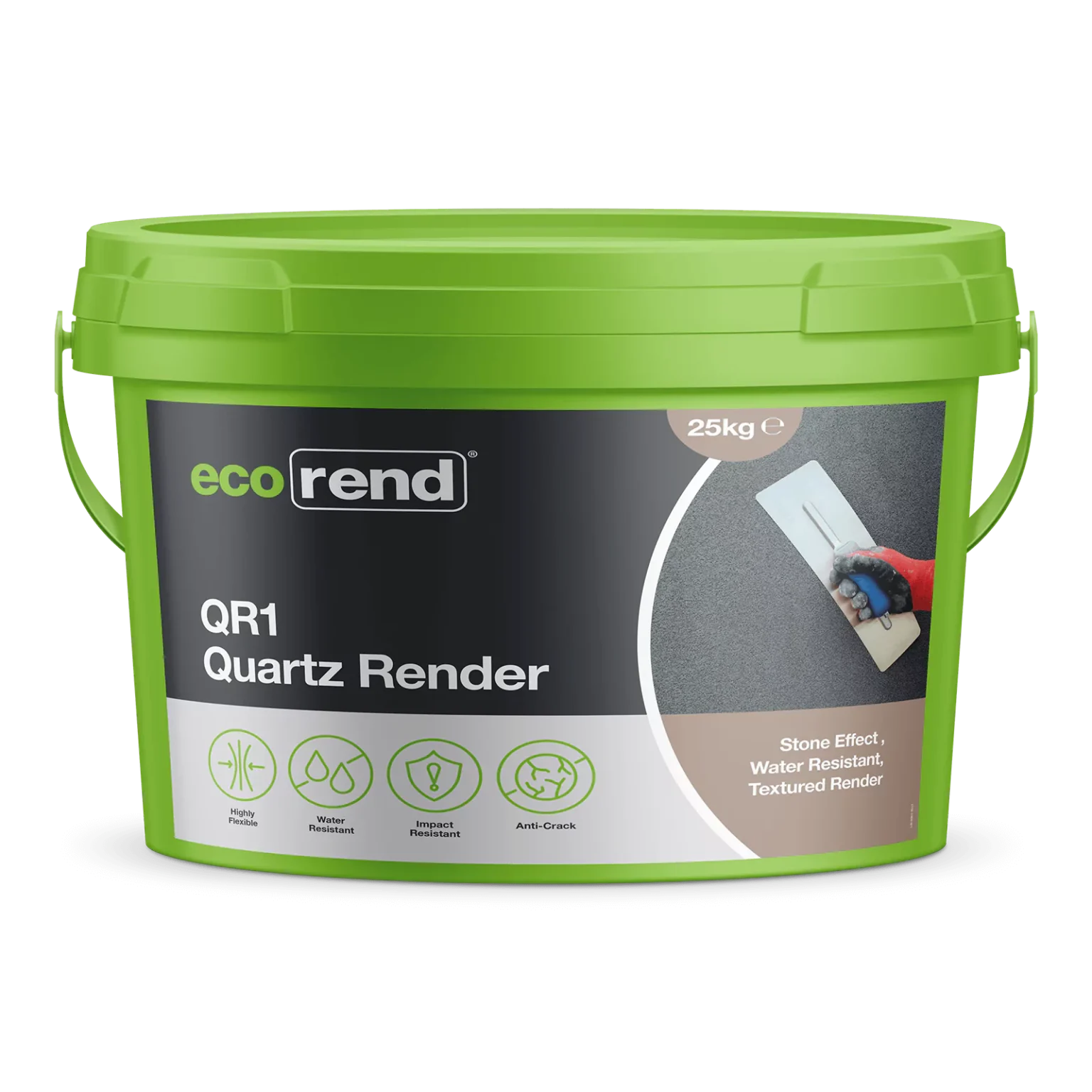 Ecorend QR1 Quartz Render – Durable Water-Resistant Ready Mix Render ...