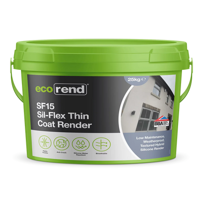 Ecorend SF15 Sil-Flex Thin Coat Render 1.5mm Grain - 25kg